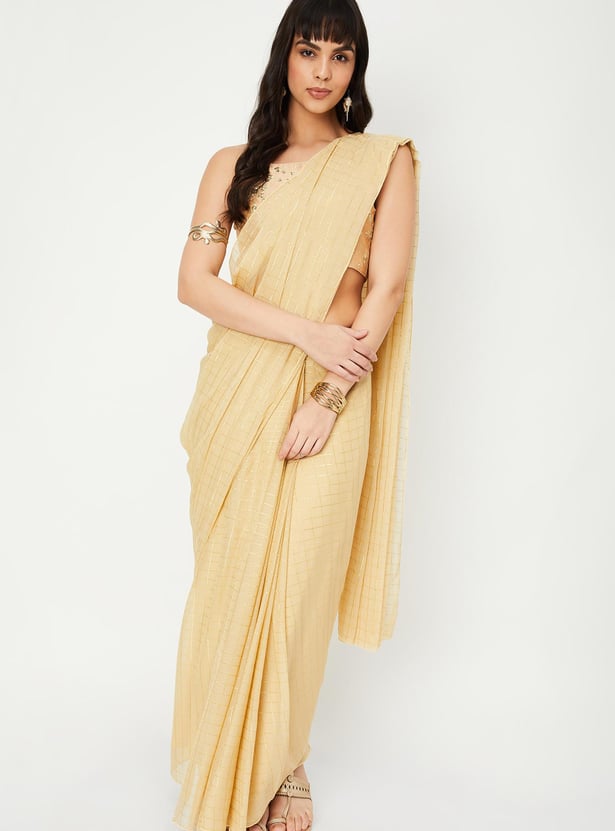 Pre-Stitched Saree with Blouse