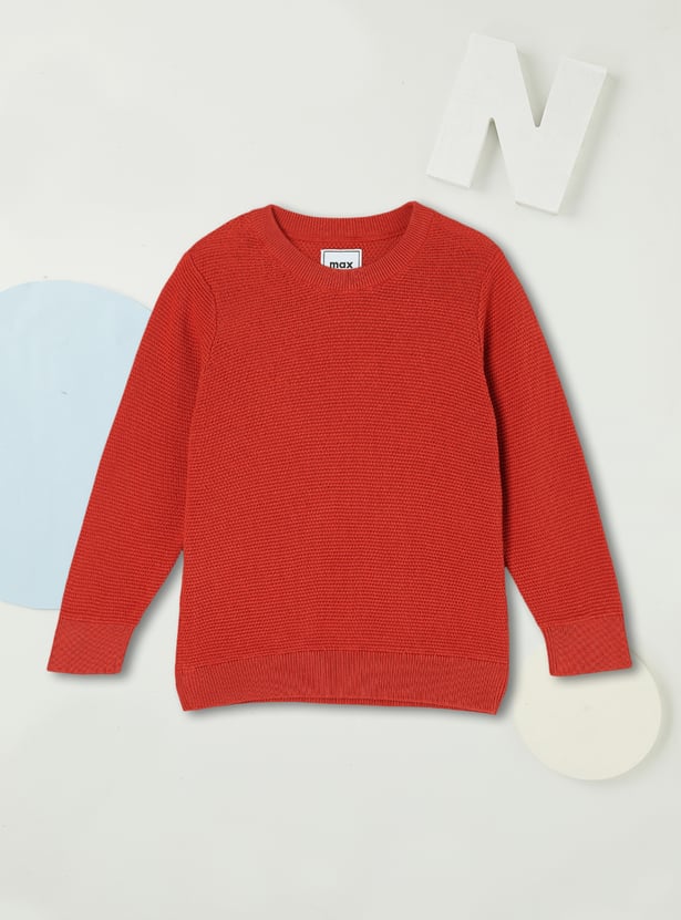 Boys Solid Sweater