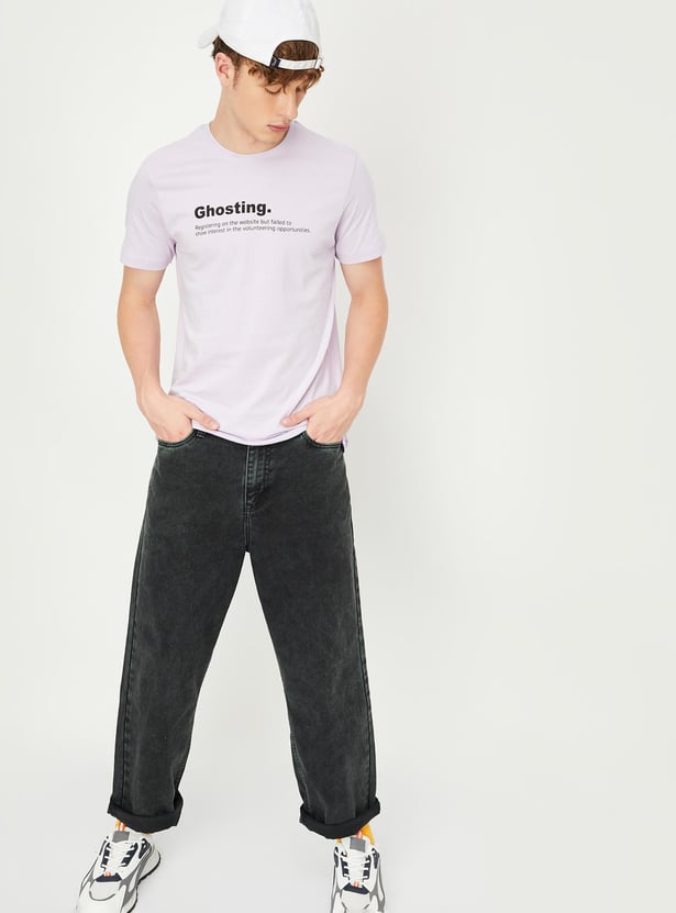 Men Printed Slim Fit T-shirt