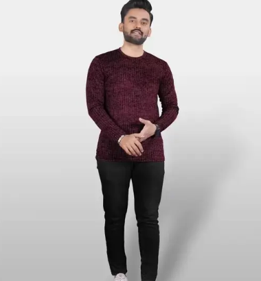 Letest Stylish Polyester Printed Men Full Sleeve T-shirt