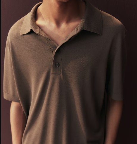 Regular Fit Fine-knit polo shirt